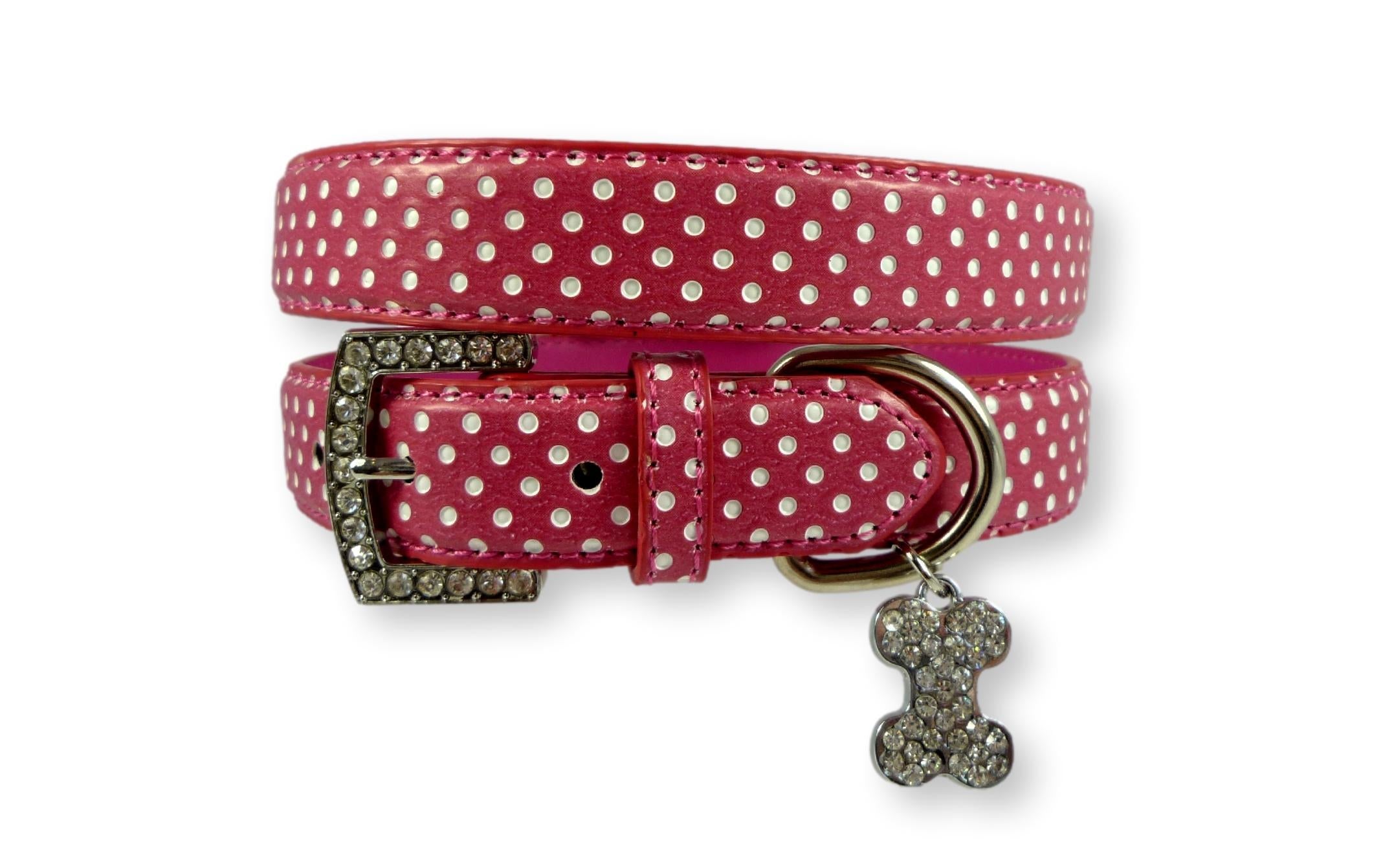 Polka dot dog collars best sale