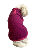 Load image into Gallery viewer, Blue Lightweight Button Neck Fleece Dog Vest Lightweight Button Neck Dog Fleece Vest Cara Mia Dogwear 
