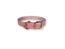 Load image into Gallery viewer, Rhinestone Suede Dog Collar Light Pink Dog Collars Cara Mia Dogwear 
