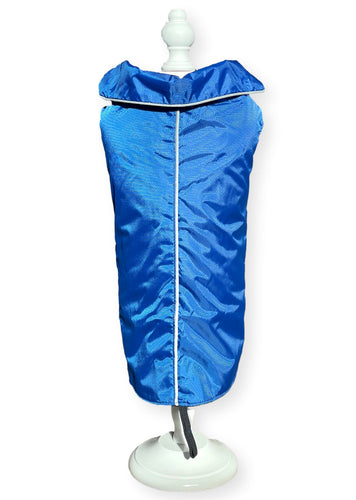 Waterproof Dog Coat Blue Aqua Stretch Extra Thick Fleece Coat Cara Mia Dogwear 