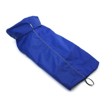 Load image into Gallery viewer, Waterproof Dog Coat Blue Aqua Stretch Extra Thick Fleece Coat Cara Mia Dogwear 
