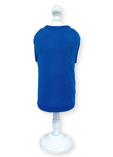 Blue 100% Cotton T-Shirt T-Shirt Cara Mia Dogwear 