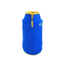 Load image into Gallery viewer, Blue Extra Thick Fleece Vest Coat Extra Thick Fleece Dog Vest Coat Cara Mia Dogwear 
