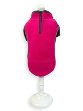 Load image into Gallery viewer, Pink Extra Thick Stretch Fleece Coat Extra Thick Fleece Dog Vest Coat Cara Mia Dogwear 
