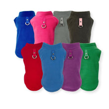 Load image into Gallery viewer, Pink Fleece Harness Ring Jumper Fleece Harness Ring Jumper Cara Mia Dogwear 
