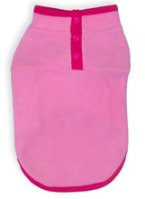 Load image into Gallery viewer, Pink Lightweight Button Neck Fleece Dog Vest Lightweight Button Neck Dog Fleece Vest Cara Mia Dogwear 
