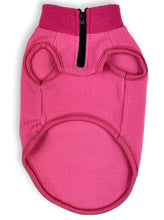 Load image into Gallery viewer, Pink Lightweight Zipper Neck Fleece Dog Vest Lightweight Zipper Neck Dog Fleece Vest Cara Mia Dogwear 
