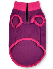 Load image into Gallery viewer, Purple Lightweight Zipper Neck Fleece Dog Vest Lightweight Zipper Neck Dog Fleece Vest Cara Mia Dogwear 
