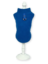 Load image into Gallery viewer, Royal Blue Fleece Harness Ring Jumper Fleece Harness Ring Jumper Cara Mia Dogwear 
